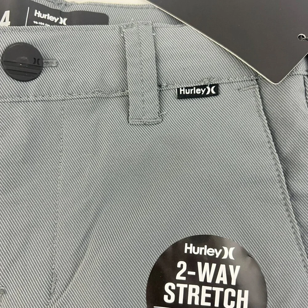 Hurley H20 Dri Boys Size 4 Walking‎  Shorts Cool Gray  Adjustable Waist